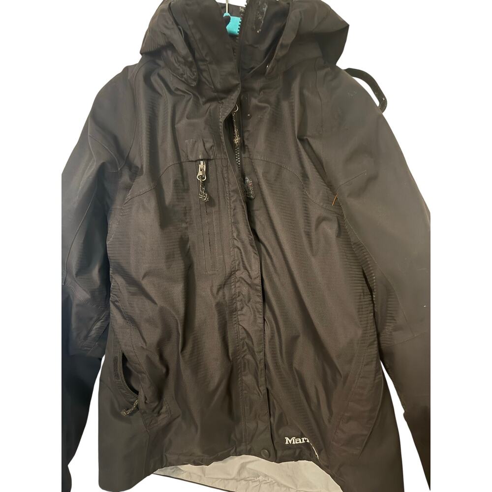 Marmot Women’s M 3-in-1 Interchange Jacket Black Waterproof Ski Coat w/ Fleece
